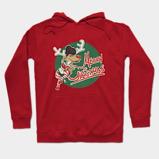 Reindeer Pinup Hoodie